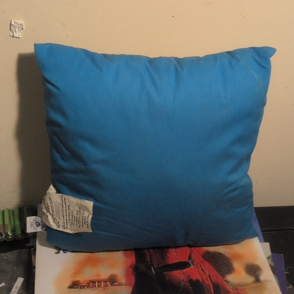 Y2K Vintage Retro Old Navy Sagittarius Blue Accent Pillow 2000's Astrology